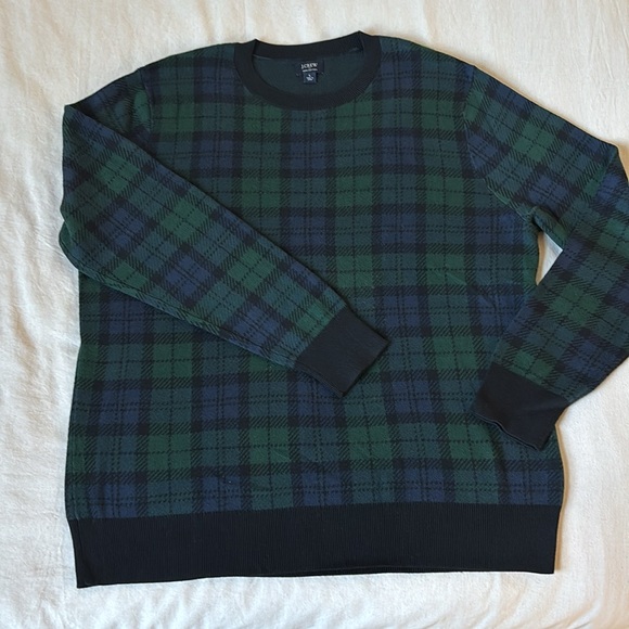 J.Crew sweater. Size L 100% cotton.
Men/unisex for an oversized look, Navy/green - Picture 4 of 6